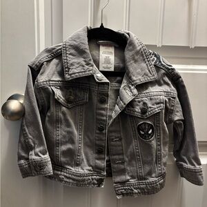 Marvel Spider-Man Kids Gray Denim Jacket